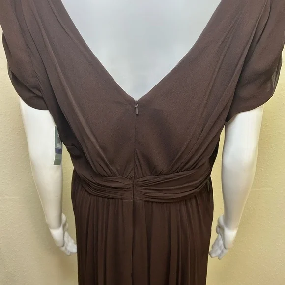 Suzi Chin for Maggy Boutique Chocolate Midi Dress - Picture 9 of 12